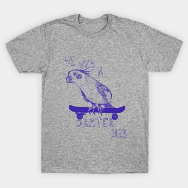 Skater Birb T-Shirt by Brie